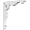 Ekena Millwork Heath Architectural Grade PVC Bracket, 5/8"W X 6"D X 6"H BKTP01X06X06HE - alternate 1